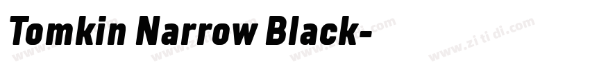 Tomkin Narrow Black字体转换